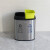 迪恩斯（DEANS）不锈钢分类垃圾桶无盖直投干湿分离办公室厨房客厅商用10升 