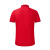 者也 夏季棉质polo衫 翻领短袖公司活动宣传工作服可定制logo印字 9018款 红色 S码 