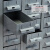 格圣奇零件柜电子元件柜物料收纳柜C2015可定制52抽铁抽带门