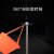 京工京选 气象风向袋耐用夜光反光荧光油气化工企业风向测量风袋户外风速仪 1.5米橙色反光款
