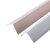 钛铝合金护角条护墙角保护条墙角贴免打孔包边条护角线防撞墙边条定制 拉丝亮银(宽40mm) 1.2m