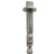 机械锚栓(后扩切底) 螺纹规格M12 螺杆长度100mm 类型单管 材质碳钢镀锌 强度等级8.8级