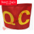 现货QC QA红袖标袖章定做安全员袖章斜纹面料网印圆形袖套可 IQC