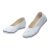 易美丽诺  LC0188 低帮白色护士平底坡跟软底帆布鞋女酒店医院美容院工作鞋  白色 37