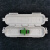 室外皮线保护盒光纤对接头保护盒防水sc法兰耦合器熔接保护管 白色盒+APC/SC法兰