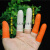 加厚防滑水耐磨乳胶手指套橡胶防护点钞数钱劳保胶工业手指头套 米白色 大中混装100个