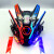 赛博朋克面具铁血战士头盔cosplay机械战术面罩发光全脸防毒面具 顶配充电升级变色版(包含所有颜