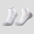 专业马拉松跑步袜男女毛巾底左右袜夏速干户外越野运动袜 船袜白色一双装 M4044
