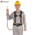 哥尔姆安全带 国标 高空作业 安全绳 工人施工 电工安装 户外防坠落 保险带 8096单小钩3米