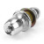 赫思迪格 球形锁 不锈钢加重型 铜锁芯 室内木门铝合金门锁 不带钥匙中心距60MM短舌 HGJ-1630