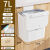 自动打包垃圾桶厨房专用筒挂式大容量卫生间厨余壁挂带盖家用悬挂 升级款灰杆7L自动打包双向开盖