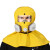 基克孚定制适用于防毒面具全面罩化工喷漆农封闭帽子呼吸器全脸防护头罩 适黄色套装