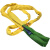 适用国标工业柔性吊装带双扣环形3/5/10吨起重圆形软吊带吊车吊树 绿色 2吨2米 两头扣