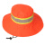 礼丝汀环卫工人帽夏季遮阳防晒大檐帽保洁园林公路物业反光网眼帽可印字 桔色渔夫帽 可调节