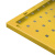 圣极光五金工具挂板展厅工具储存板挂钩架可定制G3689黄色1.2米