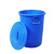 泔水桶 垃圾回收桶 加厚大号带盖商用厨房户外环卫塑料桶 大容量工业圆形桶 100L白无盖（送垃圾袋）