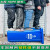 苏州分类垃圾桶240升户外大号商用环卫箱厨房带盖带轮120L四色分 苏州版-80L蓝色-其他垃圾
