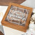 木艺集奇实木复古做旧首饰收纳盒带玻璃九格盒子翻盖小 12格亚克力玻璃盒