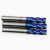 鸣固 ZV1374 HRC65度 整体钨钢铣刀超硬质合金数控刀具蓝色涂层四刃平头立铣刀 d12*12D*100*4F