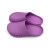 品之德 手术鞋实验室洞洞鞋拖鞋轻便防滑工作鞋透气防臭紫色35-36