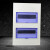 PZ30配电箱面板铁盖板明暗装箱盖子10/12/15/18/20回路单双排三排 乳白色 6回路小型蓝色