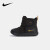 耐克（Nike）童鞋儿童保暖靴子冬季男女童雪地靴加厚加绒棉鞋AV8338 黑/金属金-狼灰 23.5码