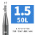 韩纳68度钨钢高硬质合金铣刀4刃不锈钢专用CNC加工中心数控刀具定 1.5x4x4x50