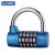 苏识 ZCU665蓝 五位密码锌合金U型密码锁短梁（计价单位：个）蓝