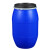 加厚200升塑料桶法兰桶大口耐酸碱化工桶泔水桶柴油桶200公斤油桶 加厚100升单环桶闭口蓝色 新