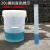 定制 带刻度透明桶半透明接尿带盖奶茶店量杯防腐耐酸碱塑料大胶桶 2L半透明刻度桶