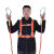 定制适合安全带工地施工保险带高空作业安全带全身五点式攀岩安全带安全绳 国标白色单小钩3米
