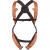 代尔塔 501013 双挂点攀爬安全带 防坠落高空作业 加强胸部连接带 1套