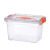 大号水箱储水箱透明加厚长方形养鱼箱方桶带盖塑料周转箱蓄水 大号+中号2个装
