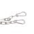 铸固 晾衣绳 304不锈钢晾衣绳3mm粗防锈铁链链条 2m长+2个弹簧扣 
