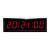 贝多嘉led电子计时器 比赛会议辩论双面倒计时提醒器篮球显示屏时钟秒表 双面1.8英寸/四位