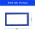 飞尔（FLYER）透明PVC卡片袋 文件保护卡套 带磁性展示牌 仓库货架标识牌 蓝色【8×4.5cm】50个起订