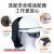 泰克曼110A氩弧焊帽电焊防护罩脸部轻便头戴式翻盖黑玻璃焊接面罩 110A电焊面罩(9号黑玻璃