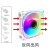 棱镜风扇三代12cm机箱散热器ARGB神光同步5V3针炫彩PWM温控超 棱镜3代RGB6pin白框需控制器