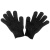 适用于防割手套钢丝软5级防割五指耐磨不锈钢安保专用户外防暴黑 黑色防割手套1双