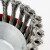 海斯迪克 HKL-12 扭丝碗型钢丝轮带螺帽角磨 打磨除锈盘型纽丝轮 除锈工具 3寸75mm(195克M14)