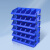 米奇特工 加厚斜口塑料盒组合式零件盒物料盒组立元件盒螺丝盒工具盒X4(红)390*255*150MM