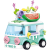 瑞骏玩具专营店汉堡冰淇淋雪糕露营蛋糕街景美食贩卖车模型积木玩 随机迷你小吃车一款