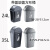 北巡（BEIXUN）方形塑料垃圾桶无盖大号加厚餐厅厨房卫生间12L24L35L带盖 12L绿色