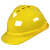 国标工地加厚透气钢施工头盔领导印字 V型高端ABS黄色