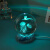 班贝智水母灯网红创意发光水晶球小夜灯玻璃球生日礼物解压创意玩具 优雅贝壳+ +6(cm)小号球+星海灯座+礼袋