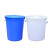 访客 塑料水塔【120L蓝色大号】水桶加厚储水桶储存水罐蓄水箱PE塑料搅拌桶化工桶（带盖，带提手）