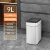 智能感应式垃圾桶家用带盖厨房客厅卫生间厕所自动打包不锈钢大号 9L白色无打包功能卫生间 12L以上
