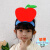嘎喵水果头饰道具草莓头套儿童舞台装扮演出西瓜卡通帽子幼儿园优质课 苹果-头饰