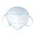 CM朝美氪星kn90防护口罩折叠式耳带防飞沫唾液防雾霾PM2.5口罩成人9001-1（蓝色5包50只）