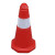 塑料反光路锥路障锥塑料圆锥雪糕筒交通安全警示锥反光圆锥 红白警示杆2米